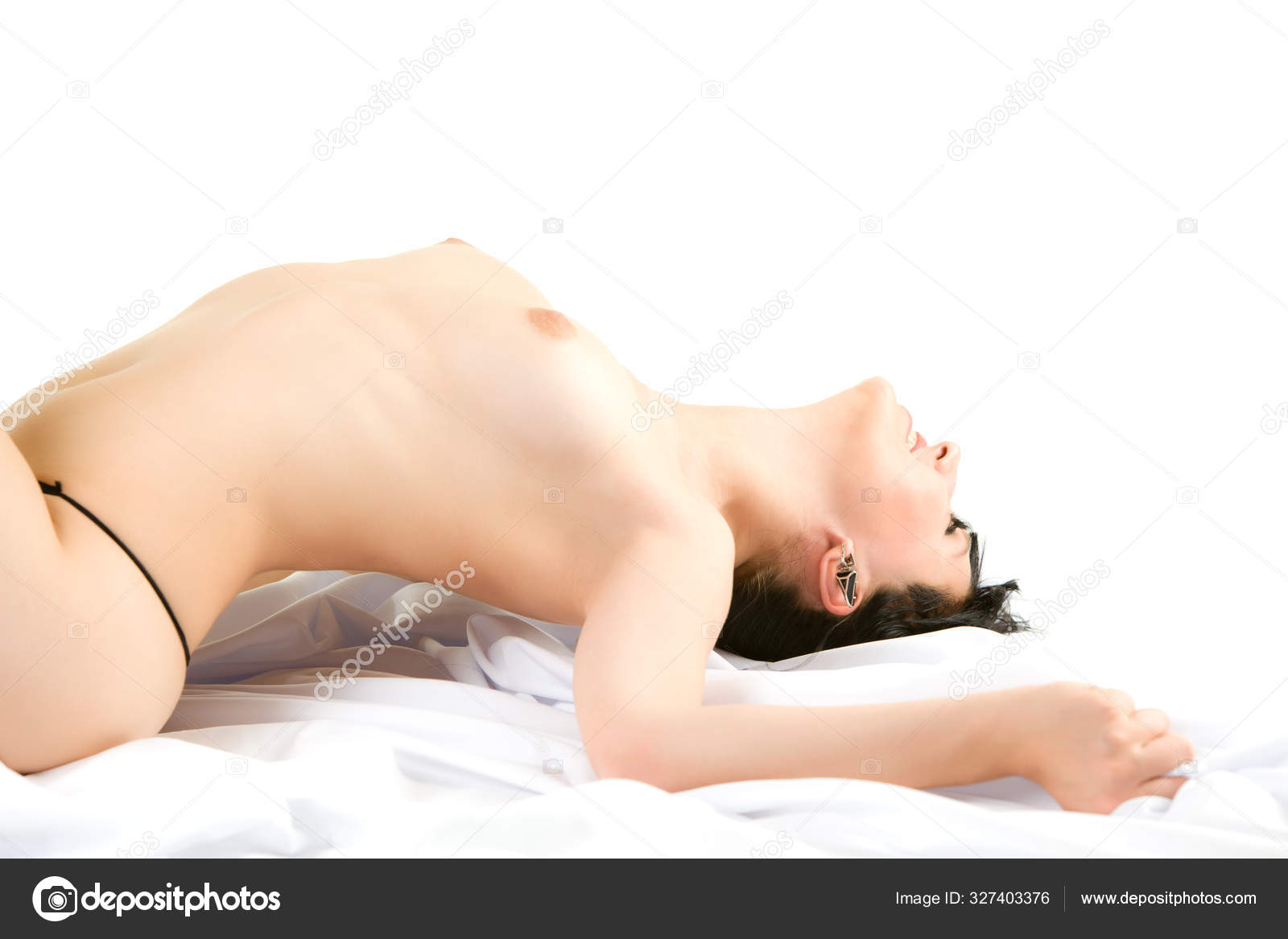 Bare breasted stock photos